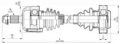 OPEN PARTS drs618700 -  Приводной вал